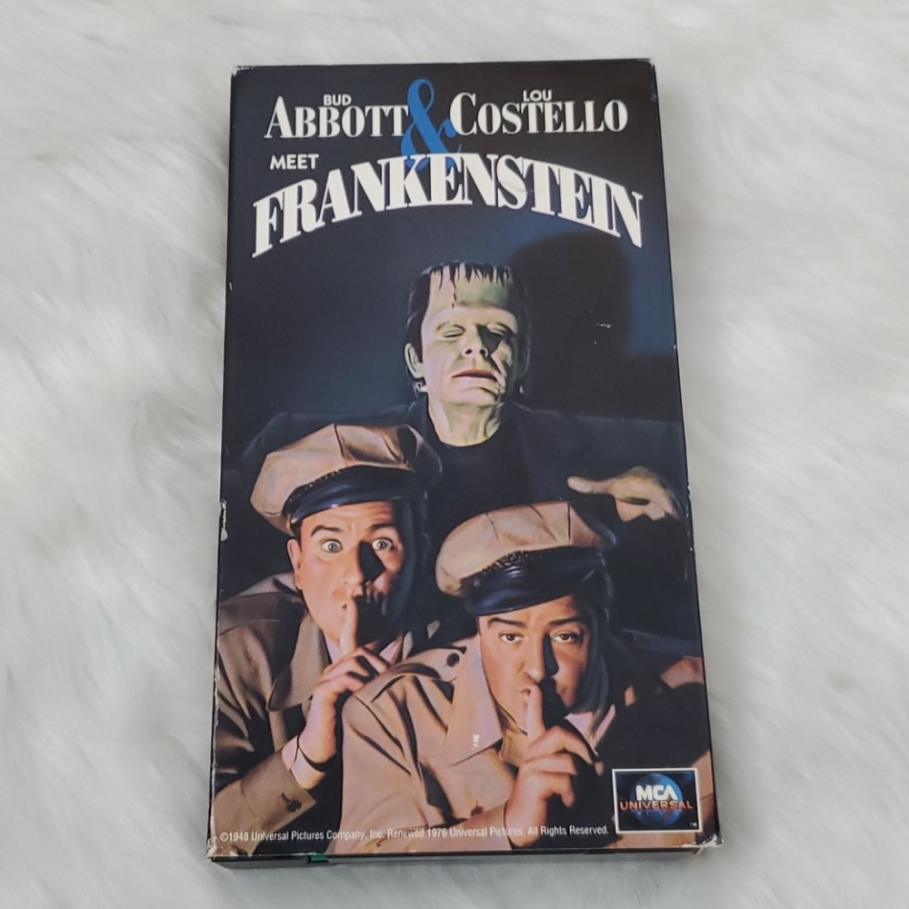 Vintage 1976 Costello Meet Frankenstein VHS movie